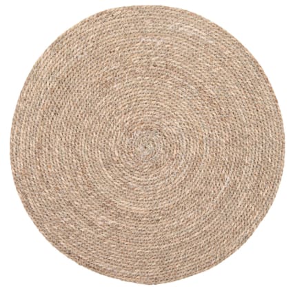 Rundes Tischset aus geflochtenen Seebinsen, D38cm Nasser