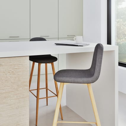 Sedia in stile scandinavo grigio antracite H66 Clyde Maisons du