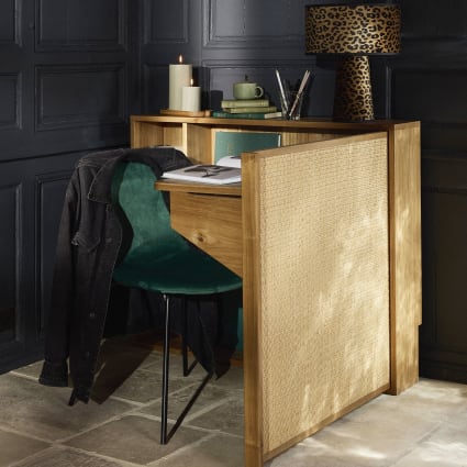 Sedia in velluto verde pino Mira Maisons du Monde