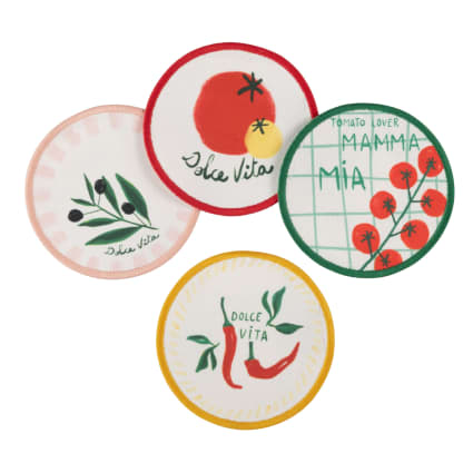 Set Di 8 Sottobicchieri A Forma Di Cuore In Acrilico Infrangibile - 110x100 Mm, Spessore 3 Mm, Antiscivolo, Resistenti Al Calore (80°C), Colore Verde