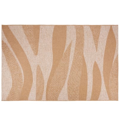 Tapis Sisal Flat Intérieur/Extérieur Terracotta 140x200cm - Résistant, Doux Et Moderne - 100% Polypropylène (6mm)