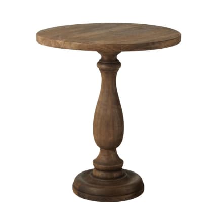Tischchen aus Mangoholz, dunkelbraun, H62cm Channa