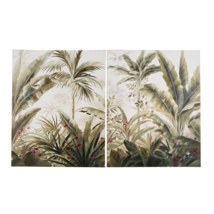 Art Mural sur Toile Cascade Arbres Violets Forêt Paysage Peinture Image Impressions Noir et Blanc Violet Décoration Salle de Bain Chambre Sans Cadre - 20 x 40 Pouces