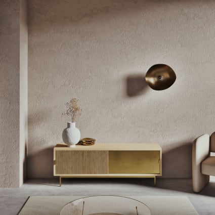 Vase en grès blanc H35
