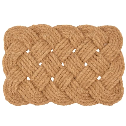 Zerbino In Fibra Di Cocco Naturale 60x90 Cm – Spessore 24 Mm – Tappetino Antifango Per Esterno, Ingresso, Ufficio