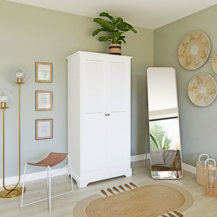 Armoire 2 portes blanc Barbade Maisons du Monde