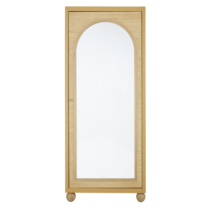 Miroir de jardin en bois 2 portes - Blanc ivoire, vente au meilleur prix