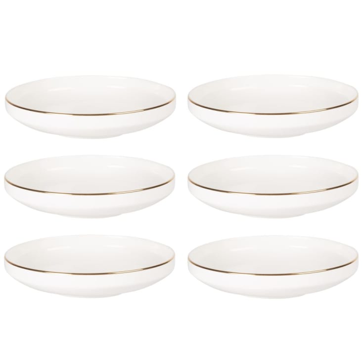 Assiette Creuse en Porcelaine Blanche - Vaisselle Moderne et Chic