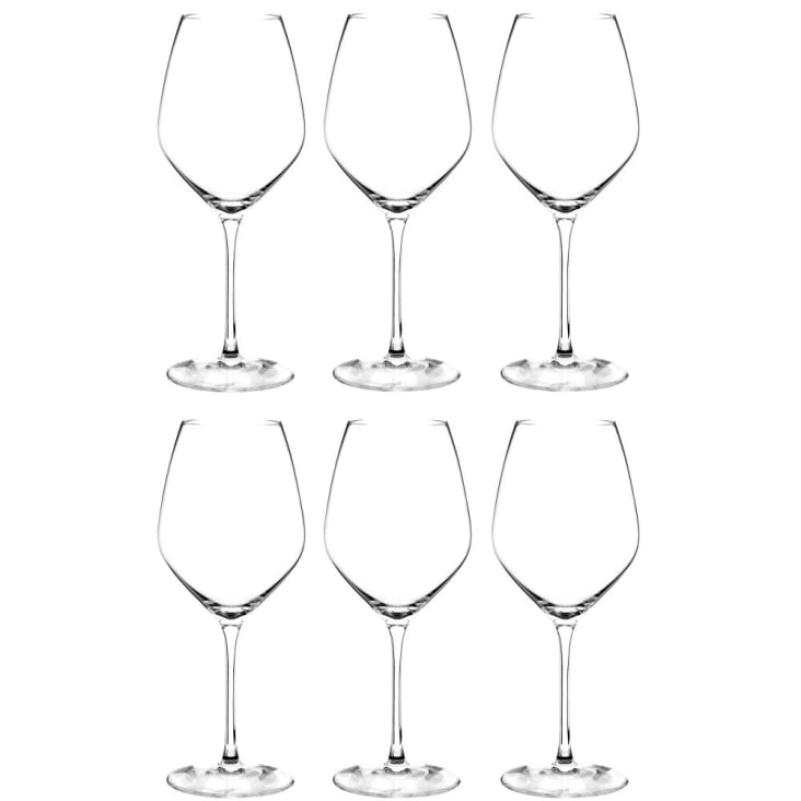 Bicchiere da vino in vetro trasparente