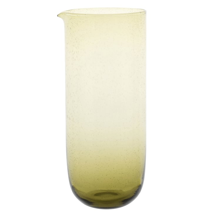 Brocca in vetro colorato verde con bolle 1,3 L SOLLIES