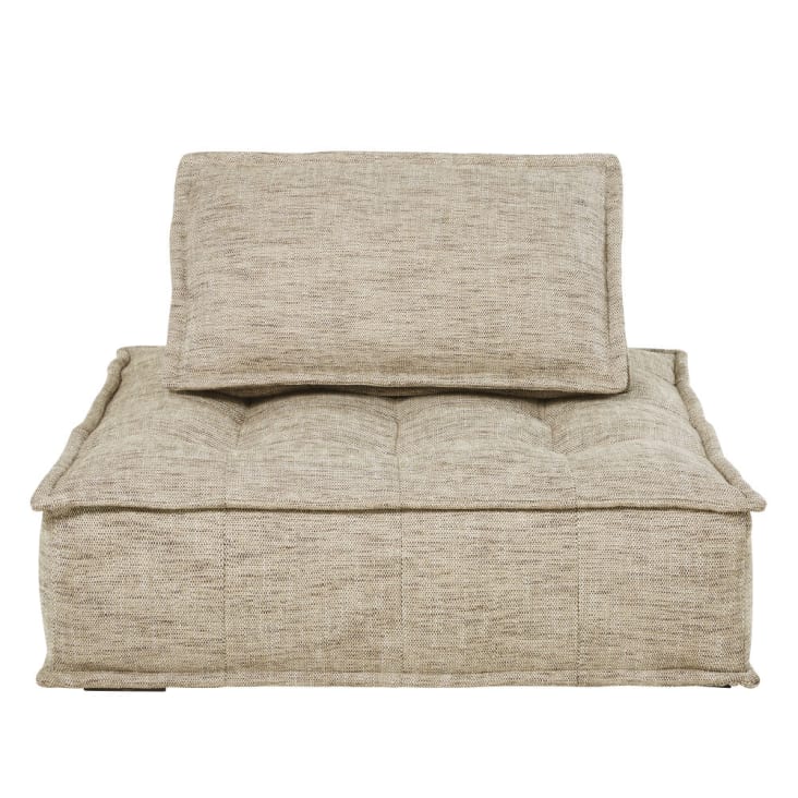 Bruine moduleerbare zetel zonder armleuning