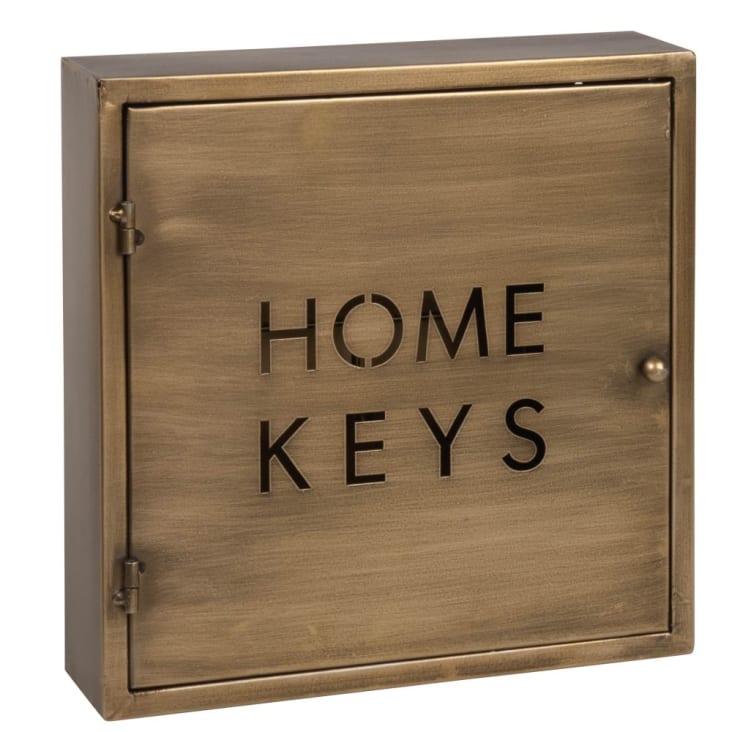 Caja de almacenamiento de llaves para colgar en la pared de madera de  entrada, especificaciones: azul
