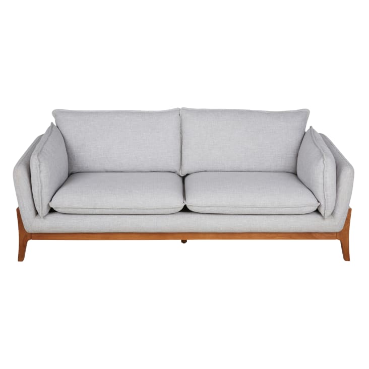 Canapé 3 places Gris nuage 178 cm en tissu | Leroy Merlin