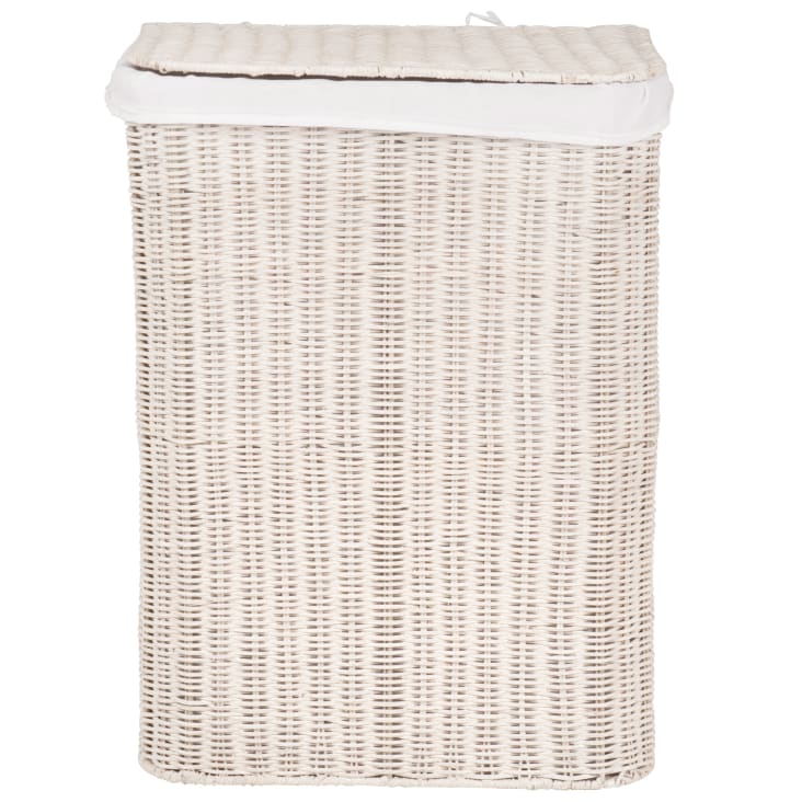 Cesta Para Ropa Sucia De Bambú - Con Bolsa Extraíble, Ideal Para Baño O Lavadero