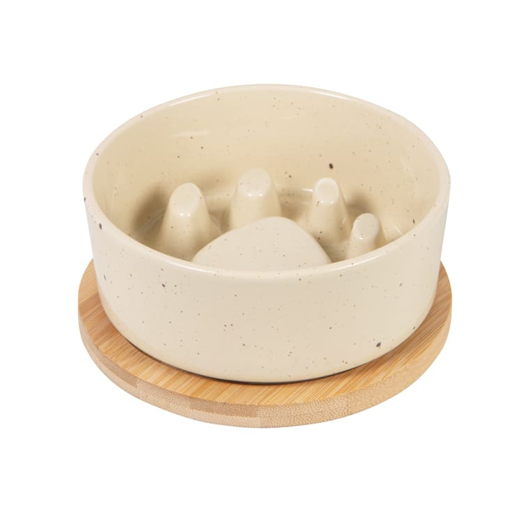 Ciotole Per Cani In Ceramica Con Supporto Bambù - Set 2 Pezzi Da 400ML Con Base Antiscivolo - Per Cani Di Taglia Piccola E Media - Foto 10