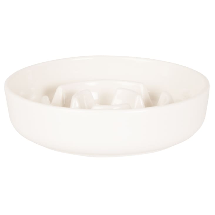 Ciotola Ovale Per Gatti Nobby In Ceramica - Design Anti-Baffi, Colore Crema/Beige, 17x11x2.5cm - Foto 10