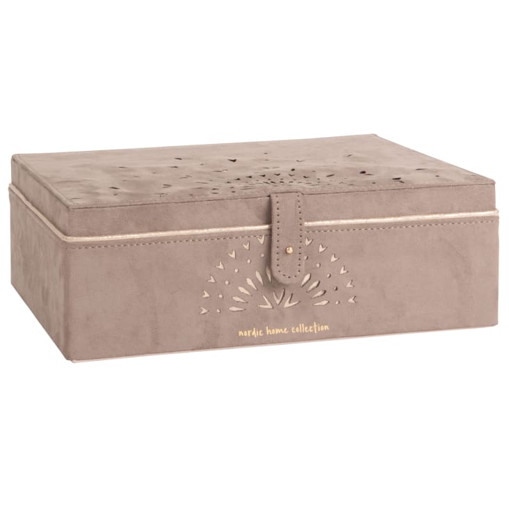 Portafazzoletti In Pelle Sintetica Dorata - Scatola Elegante Per Tavolo, Camera, Ufficio - Foto 3