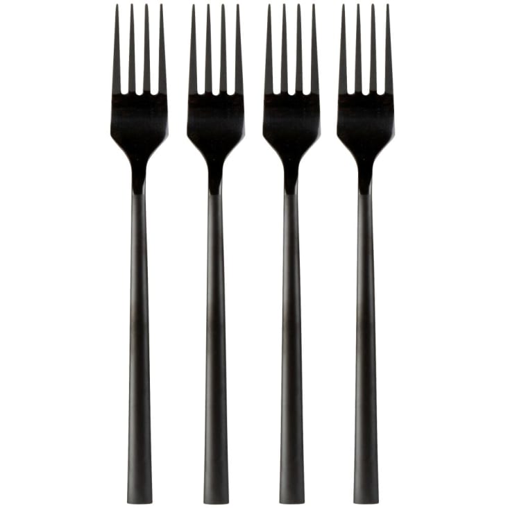 Coffret fourchettes noir mat x4 ALEXANDRE