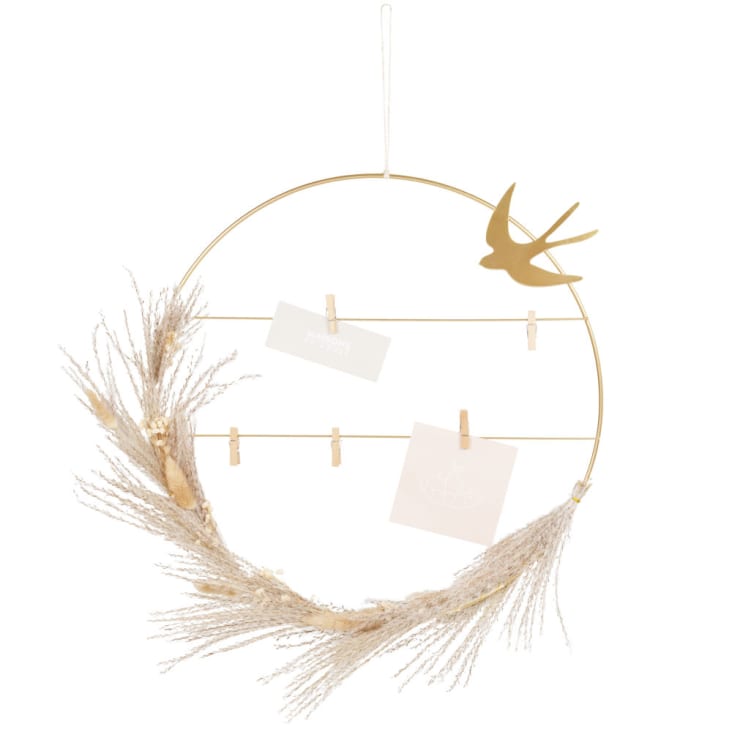 HOMEGARDEN - Corona Metallo Argento Cm 21h30 - Foto 11