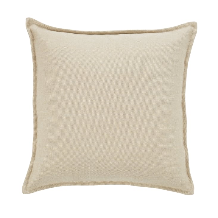 Coussin rectangulaire de 45 x 70 cm Blanc - Self Tissus