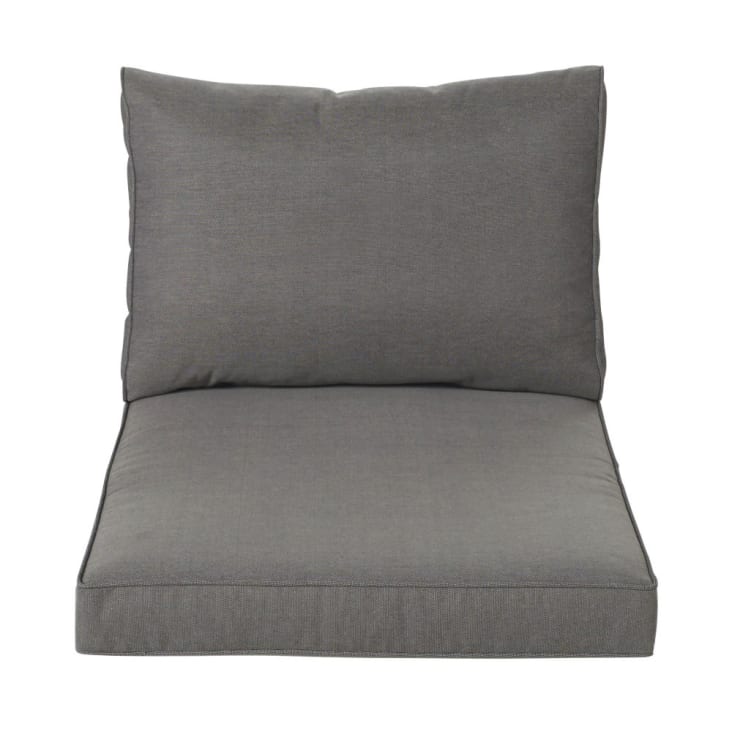 Housse en polyester gris pour fauteuil d'extérieur : Housses de