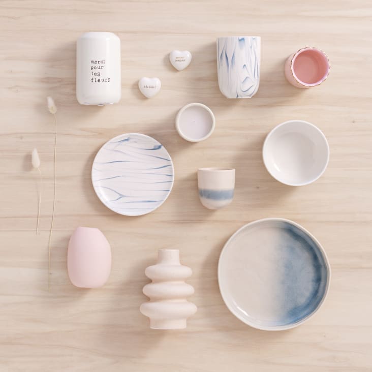 Cuori Decorativi In Porcellana Bianca Con Scritte Dorate | Maisons Du Monde