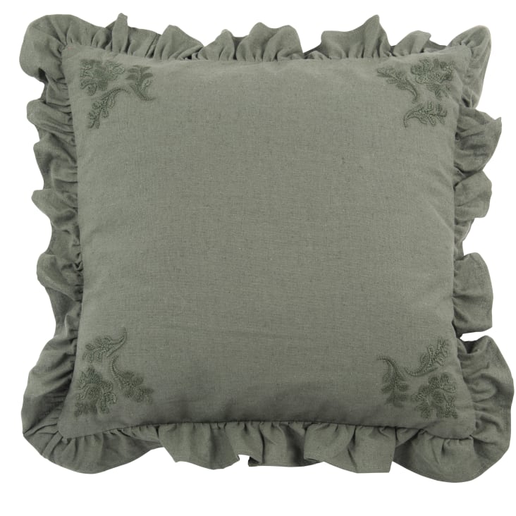 Cuscino In Lino Con Bacche Rosse 45 X 45 - Foto 2