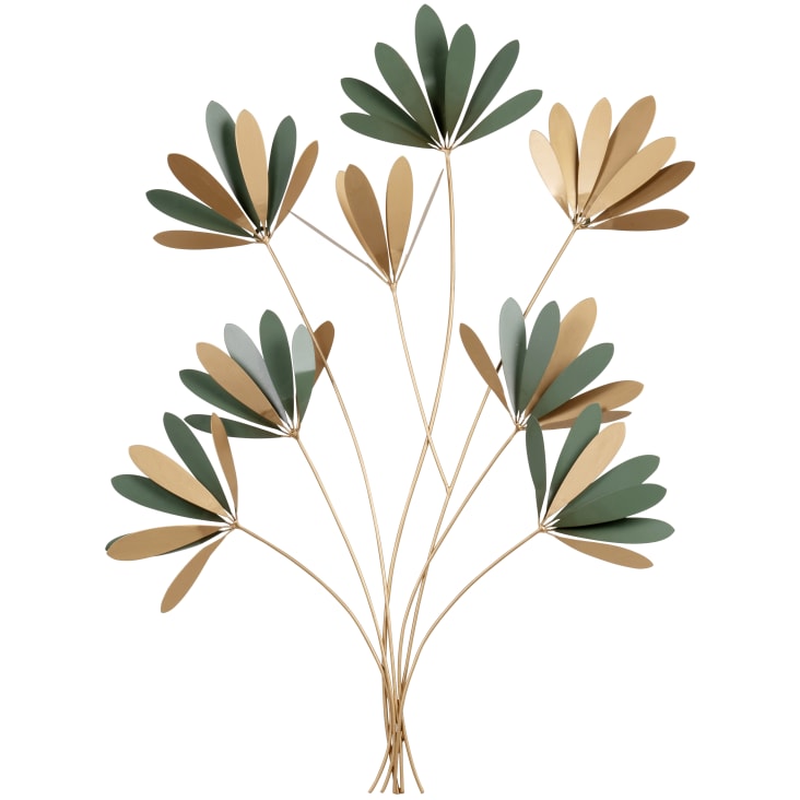 Everydecor Decorazione Da Parete In Metallo A Forma Di Succulenta Verde – Fiore Metallico 3D Per Soggiorno, Camera O Ufficio