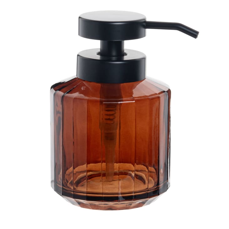 Distributeur Savon Verre Ambré