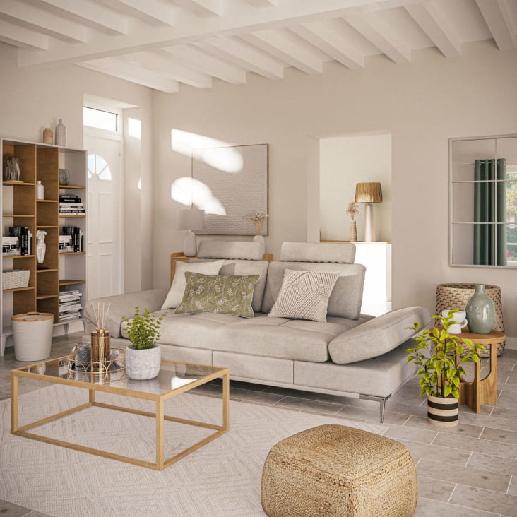 Étagère déstructurée bicolore 15 cases Kara Maisons du Monde