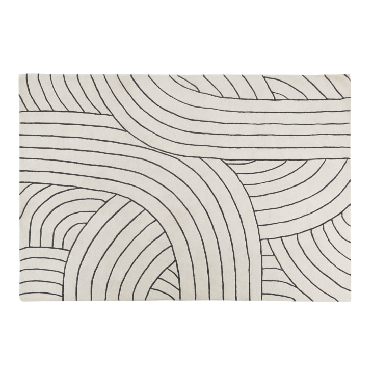 OLIVE katoenen vloerkleed 200x300cm - Beige - Vloerkleden OLIVE katoenen vloerkleed 200x300cm - Beige - Vloerkleden
