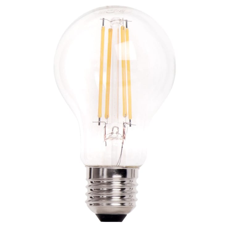 Glühbirne: LED E27 60W, klar, warmweiß