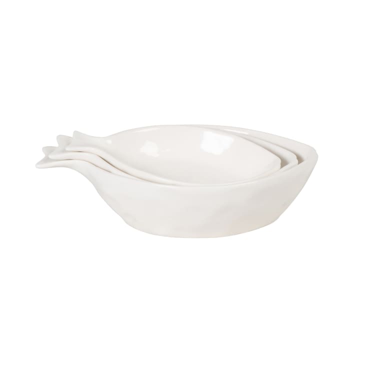 Witte diepe bord | JurSa Kulturu Online Shop