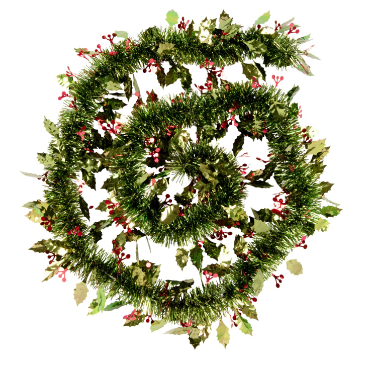 Guirlande de Noël houx artificiel vert et rouge L200 Traditional Christmas Maisons du Monde