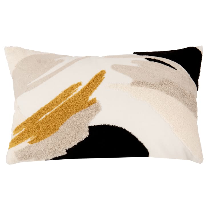 Housse De Coussin Carrée 45x45 Cm En Lin Artificiel - Motif Art Personnalisé, Fermeture Invisible