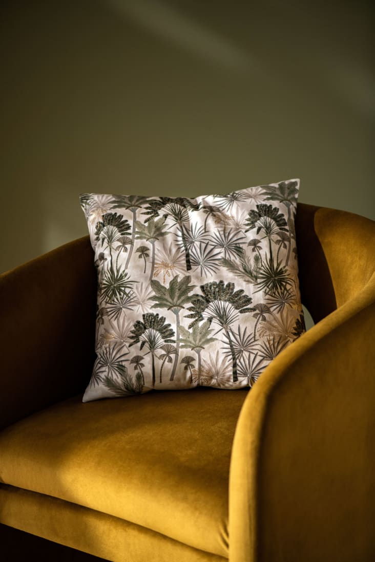 Kussenhoes Van Gerecycleerde Polyestersu dine Met Tropische Print kussenhoes-van-gerecycleerde-polyestersu-dine-met-tropische-print