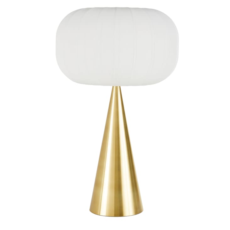 Paralume Tronco Di Cono 30 Cm In Tessuto Beige Lurex E27 Made In Italy - 9