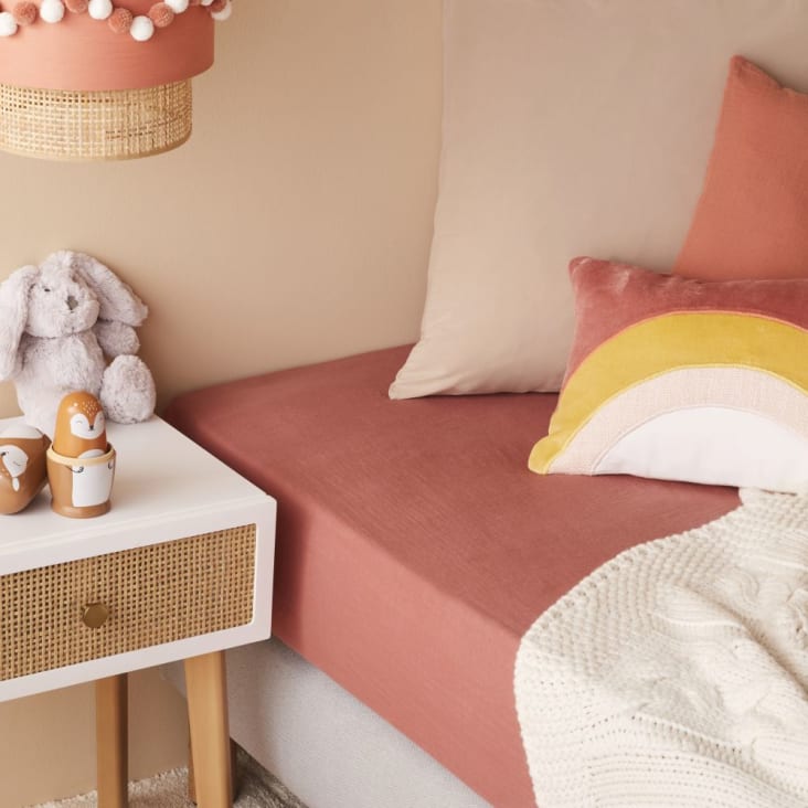 Lenzuolo Con Angoli Per Bambini - 100% Cotone Biologico 90x190 Cm - Verde Leone - Foto 10