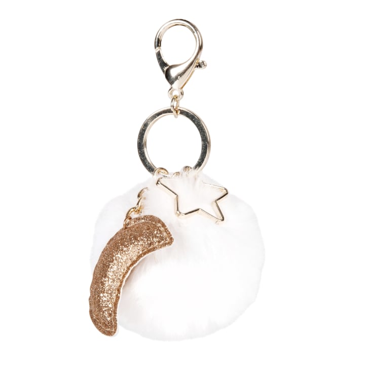 Llavero De Concha Dorado Para Mujer - De Acero Inoxidable, Diseño Playero, Para Bolsos O Bikinis