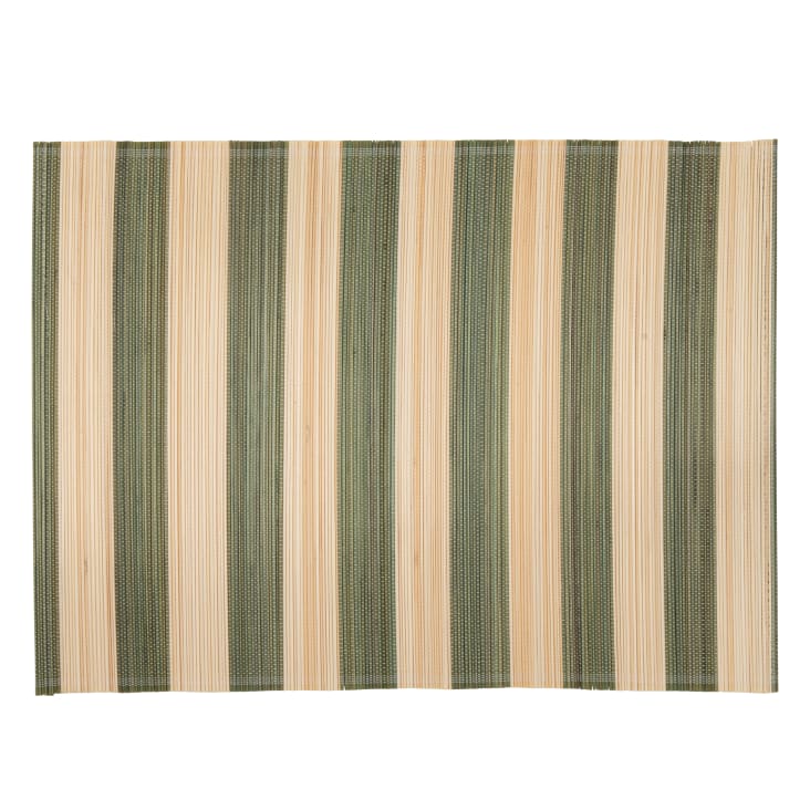 8 Manteles Individuales De Bambú, Manteles Individuales Resistentes Al Calor Para Mesa De Comedor, Manteles Individuales Lavables Con Bordes De Poliéster, Manteles Rústicos De Bambú Para Mesa De Comed | En Línea