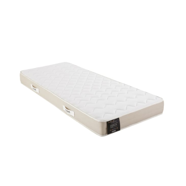 Matelas En Mousse Mémoire 90x190 Cm, 16 Cm D'épaisseur, 7 Zones De Confort - Housse Lavable, Certifié Oeko-Tex