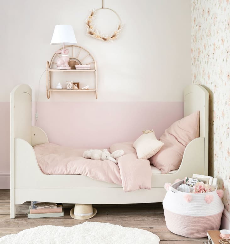 NOA - Parure da letto bambino in cotone bio rosa 140x200 cm