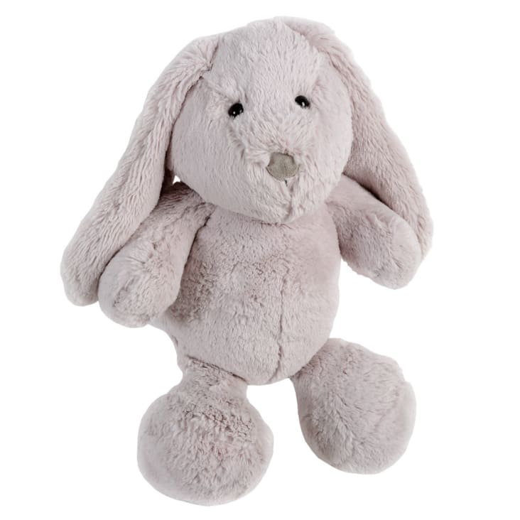 PELUCHE MADE IN FRANCE LAPIN GRIS GÉANT