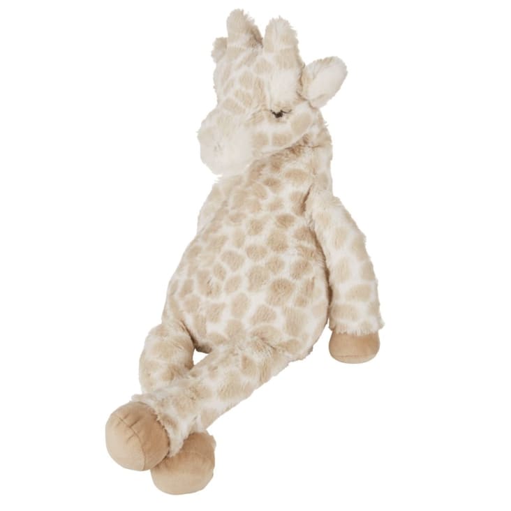 Peluche girafe multicolore pour bébé avec anneau de dentition