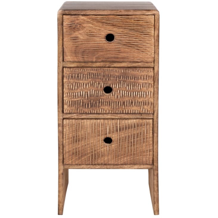 En vente, petit meuble de rangement 3 tiroirs en bois - Amadera