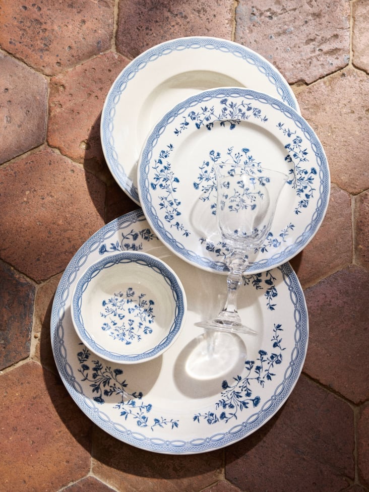 Tovaglia In Plastica Floreale Blu E Bianca, 137x214 Cm, Impermeabile, Per Matrimoni, Compleanni, Picnic, Decorazione Feste