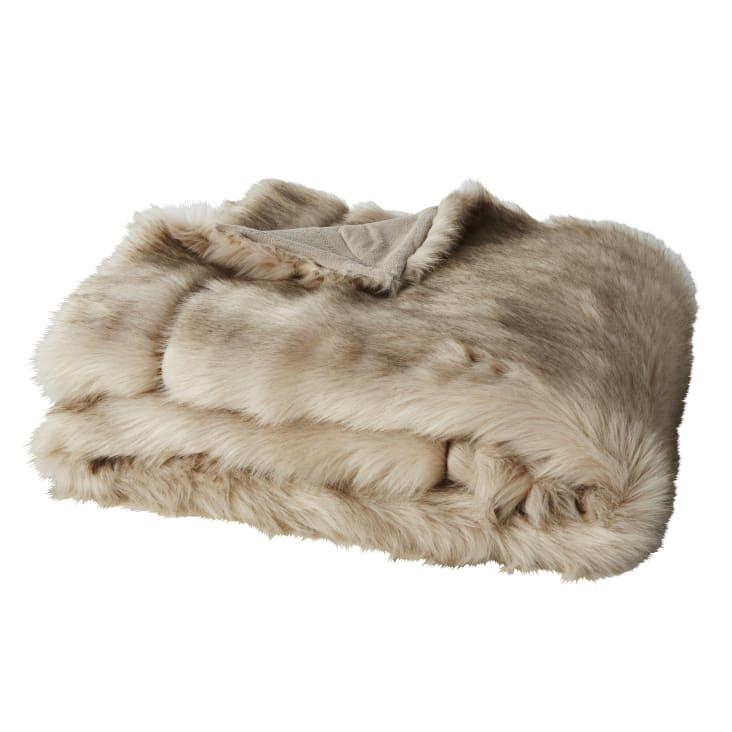 Plaid Grizzli fausse fourrure 120x160 cm - Atmosphera créateur d