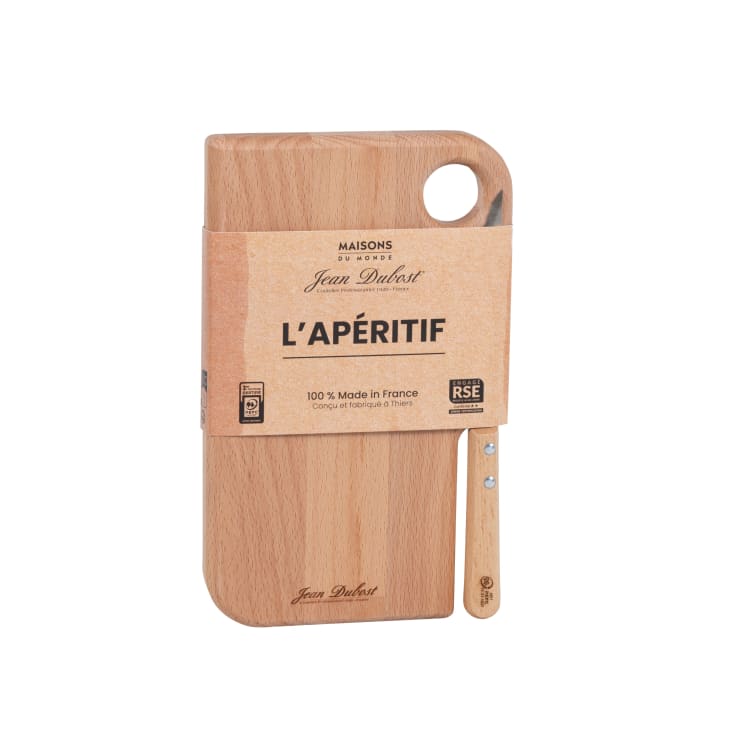 Planche à Découper Ronde Bois Hévéa Navaris Ezzaluna Planche à Découper