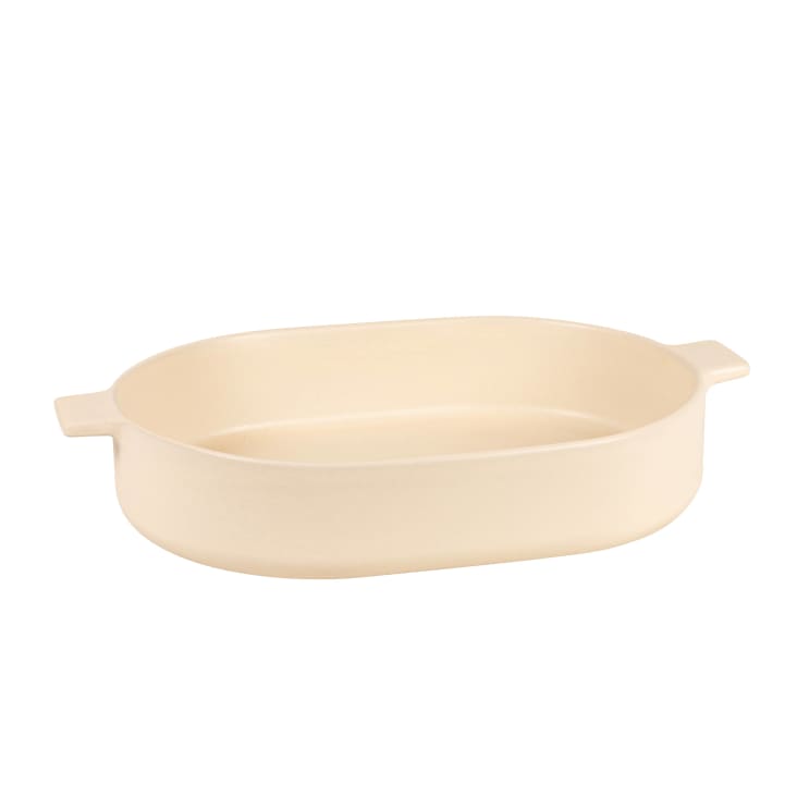 Plat à Gratin Bergner Excalibur 2 Pièces Vert Crème Grès | Leroy Merlin