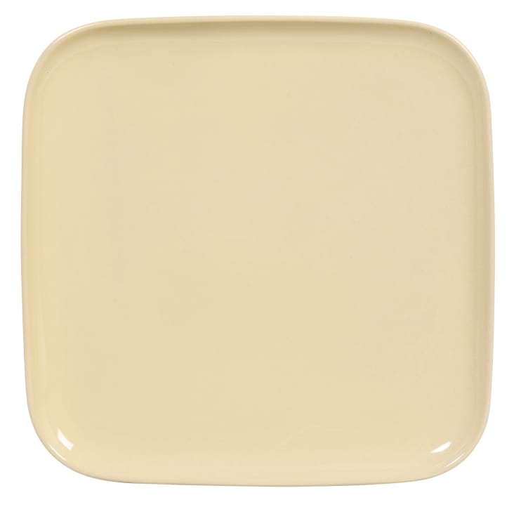 Plat de présentation en céramique à motif Floral - Label Emmaüs